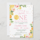 Bloemcitrus een beetje lief een Baby shower Kaart (Voorkant)