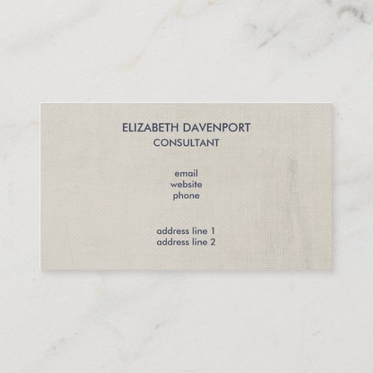 Bloemcollage en Eiffeltoren Tekening Visitekaartje (Achterkant)