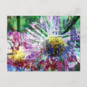 Bloemcollage in mixed media briefkaart (Voorkant)