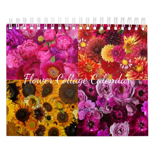 Bloemcollage kalender (Hoes)