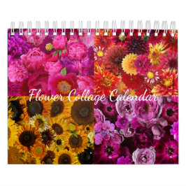 Bloemcollage kalender