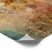  bloemcollage poster (Hoek)