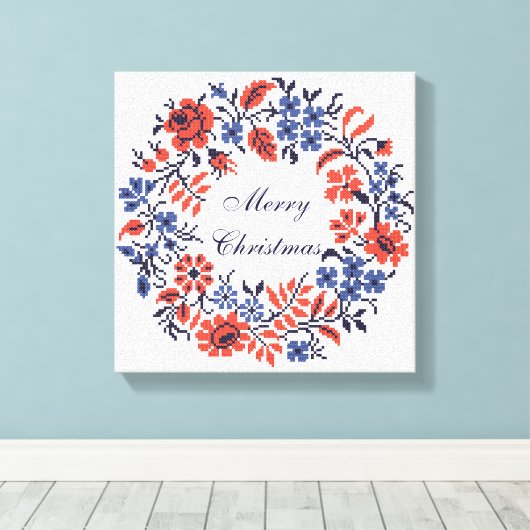 Bloemcyclus Canvas Afdruk (Insitu (Houten vloer))