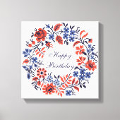 Bloemcyclus Canvas Afdruk (Voorkant)