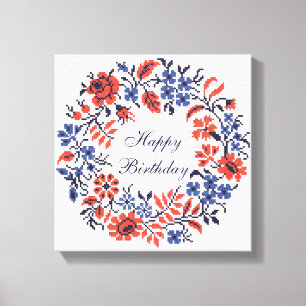 Bloemcyclus Canvas Afdruk