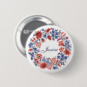 Bloemcyclus Ronde Button 5,7 Cm (Voorkant /achterkant)
