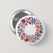 Bloemcyclus Ronde Button 5,7 Cm (Voorkant /achterkant)