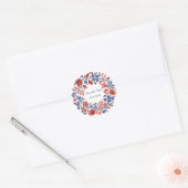 Bloemcyclus Ronde Sticker (Envelop)