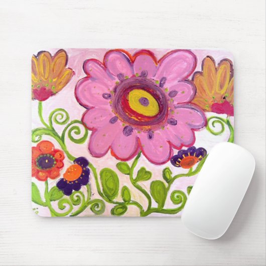 bloemdans muismat (Met muis)