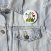 bloemdecoratie ronde button 5,7 cm (In situ)