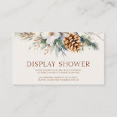 Bloemdennenboom Vrijgezellenfeest Display Shower Informatiekaartje (Voorkant)