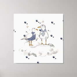 Bloemdieren Canvas Afdruk