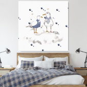 Bloemdieren Canvas Afdruk (Insitu (Slaapkamer))