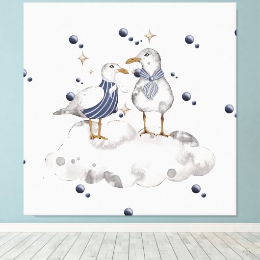 Bloemdieren Canvas Afdruk (Insitu (Houten vloer))