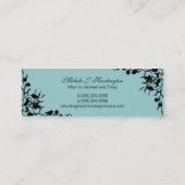 Bloemdierenkaarten Contactkaartje (Achterkant)