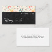 bloemdoedels | Leer Visitekaartje (Voorkant / Achterkant)