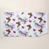 Bloemdoeken Butterflies Strandlaken (Voorkant)