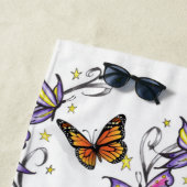 Bloemdoeken Butterflies Strandlaken (In situ)
