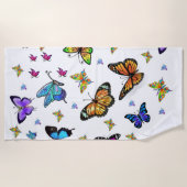 Bloemdoeken Butterflies Strandlaken (Voorkant)