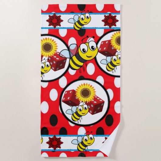 Bloemdoeken Strandlaken (Voorkant)