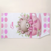 Bloemdoeken Teddy Bear Strandlaken (Voorkant)