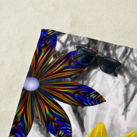 Bloemdoeken Zonnebloemen Strandlaken (In situ)