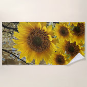 Bloemdoeken Zonnebloemen Strandlaken (Voorkant)