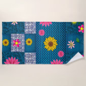 Bloemdoeken Zonnebloemen Strandlaken (Voorkant)