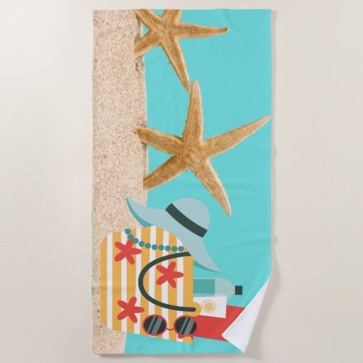 Bloemdoekje Strandlaken (Voorkant)