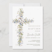 Bloemdoop Uitnodiging Jongen, Jongen Bloem (Voorkant)