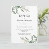 Bloemdoop uitnodiging. Witte lentebloemen Kaart (Staand voorkant)