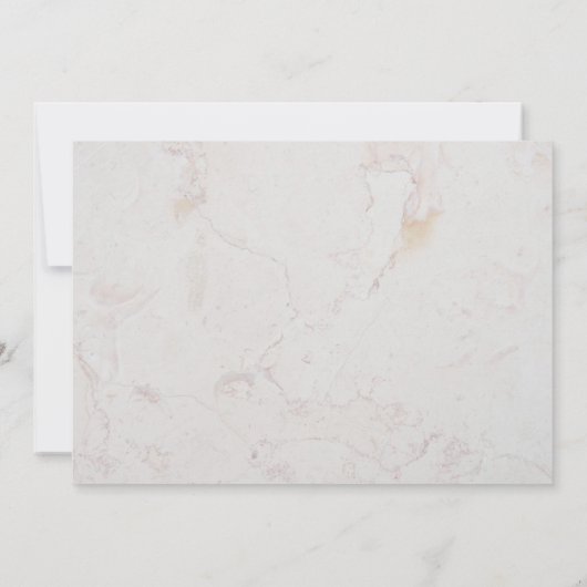 Bloemdoop Witte Lelies Marmeren Gouden Kruis Bedankkaart (Achterkant)