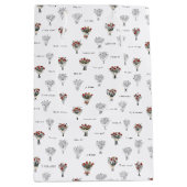 Bloemdoos Bouquet Gift Bag Medium Cadeauzakje (Voorkant)