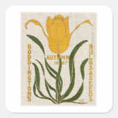 Bloemdozen I Vierkante Sticker (Voorkant)