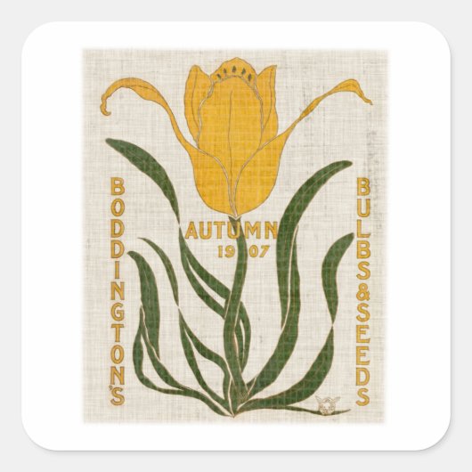 Bloemdozen I Vierkante Sticker (Voorkant)