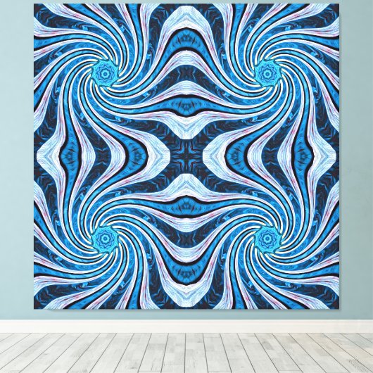 bloemdraai canvas afdruk (Insitu (Houten vloer))