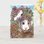 Bloemdraaistellen Kaart (Gele Bloem)