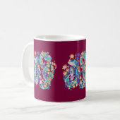 bloemdraak koffiemok (Voorkant links)