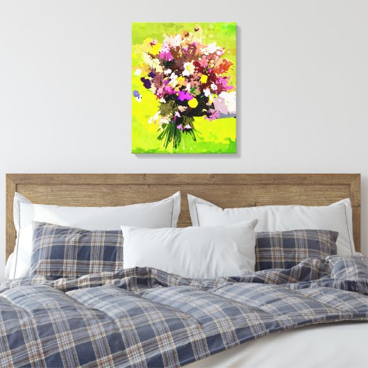 bloemdrager canvas afdruk (Insitu (Slaapkamer))
