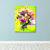 bloemdrager canvas afdruk (Insitu (Houten vloer))