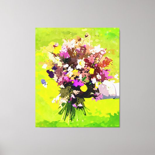 bloemdrager canvas afdruk (Voorkant)