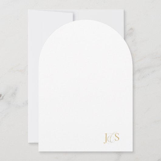 Bloemdrama Wedding Blue Arch ID1022 Kaart (Achterkant)