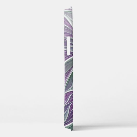 Bloemdromen, Abstracte Paarse groene fractale kuns Case-Mate iPhone Case (Achterkant / Rechts)