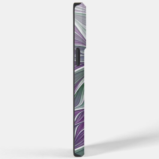 Bloemdromen, Abstracte Paarse groene fractale kuns Case-Mate iPhone Case (Achterkant / Rechts)