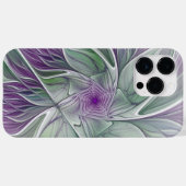 Bloemdromen, Abstracte Paarse groene fractale kuns Case-Mate iPhone Case (Achterkant (horizontaal))