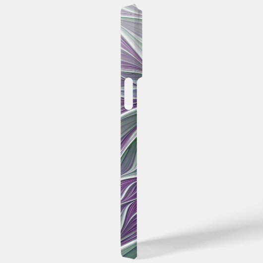 Bloemdromen, Abstracte Paarse groene fractale kuns Case-Mate iPhone Case (Achterkant / Rechts)