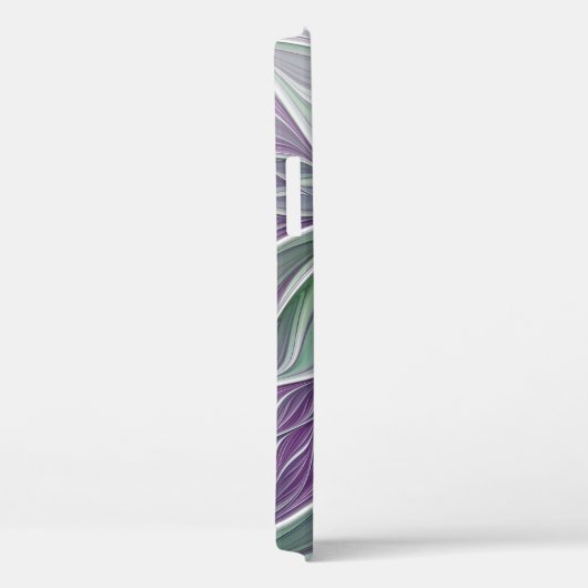 Bloemdromen, Abstracte Paarse groene fractale kuns Case-Mate iPhone Case (Achterkant / Rechts)