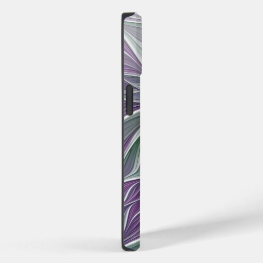 Bloemdromen, Abstracte Paarse groene fractale kuns Case-Mate iPhone Case (Achterkant / Rechts)