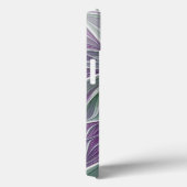 Bloemdromen, Abstracte Paarse groene fractale kuns Case-Mate iPhone Case (Achterkant / Rechts)
