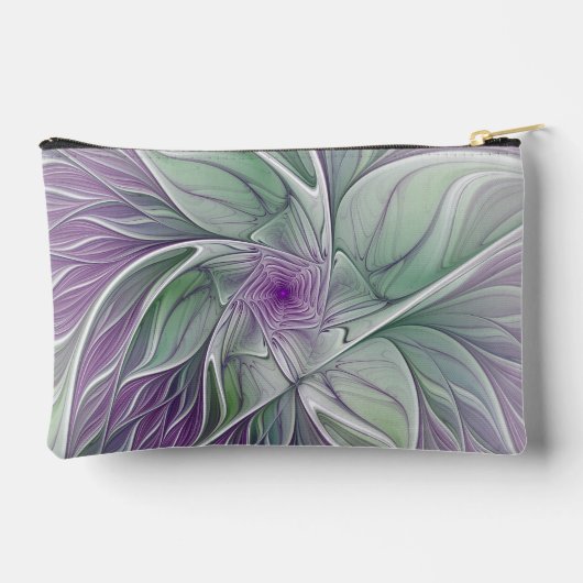 Bloemdromen, Abstracte Paarse groene fractale kuns Etui (Achterkant)